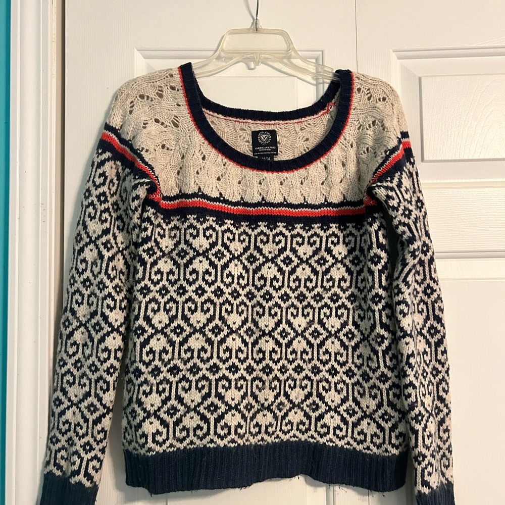 American Eagle ski sweater